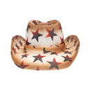CBC0026 Ombre Star Pattern Cowboy Hat - MiMi Wholesale