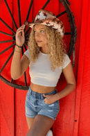 CBC0026 Ombre Star Pattern Cowboy Hat - MiMi Wholesale