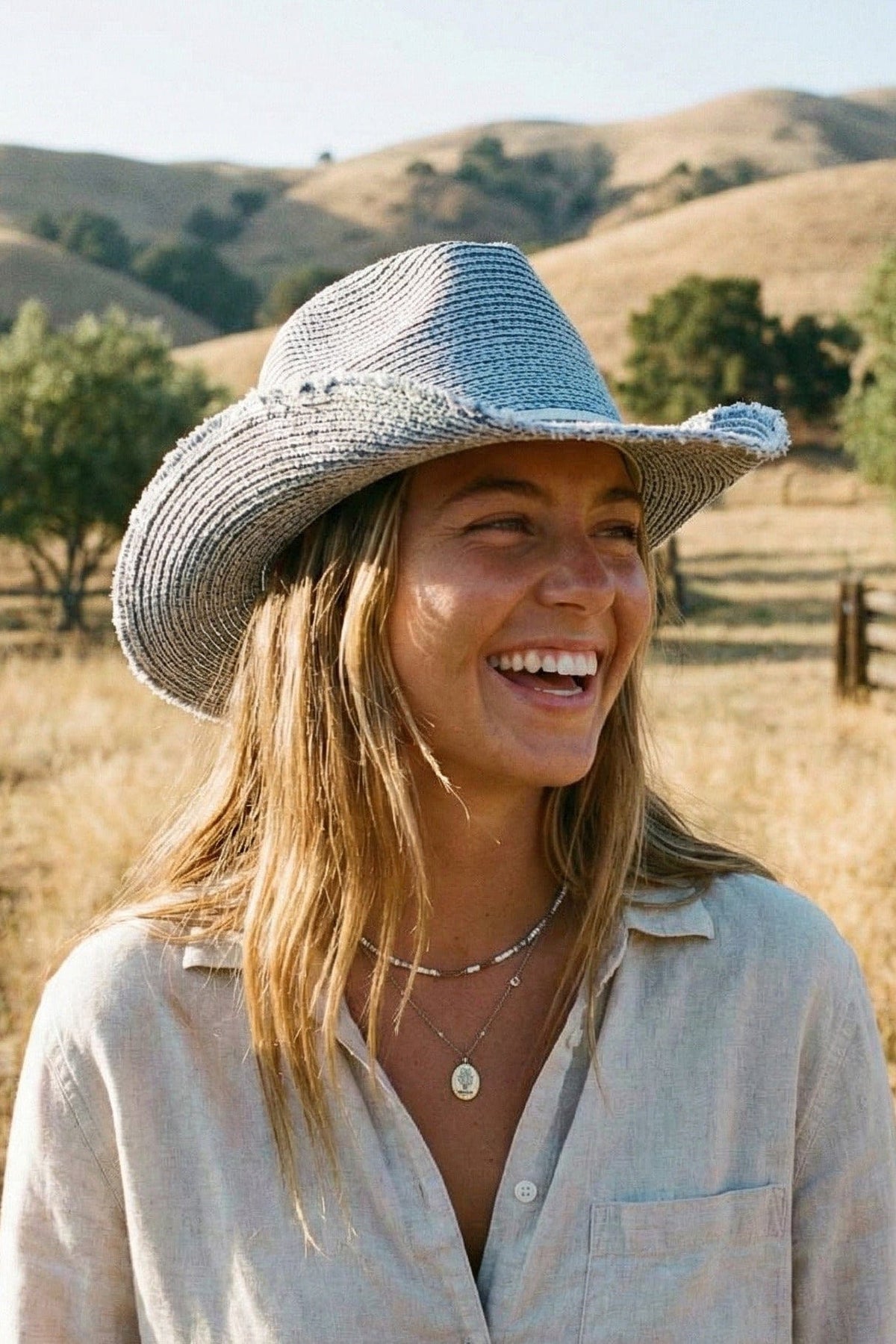 CBC0127 Margaret Distressed Cowboy Hat - MiMi Wholesale