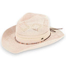 CBC0134 Woven Cowboy Hat With Bead Band - MiMi Wholesale