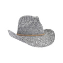 CBC0136 Tahoe Horseshoe Lace Knit Cowboy Hat - MiMi Wholesale