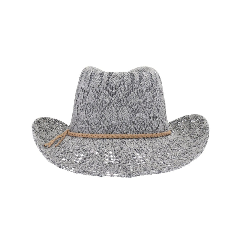 CBC0136 Tahoe Horseshoe Lace Knit Cowboy Hat - MiMi Wholesale