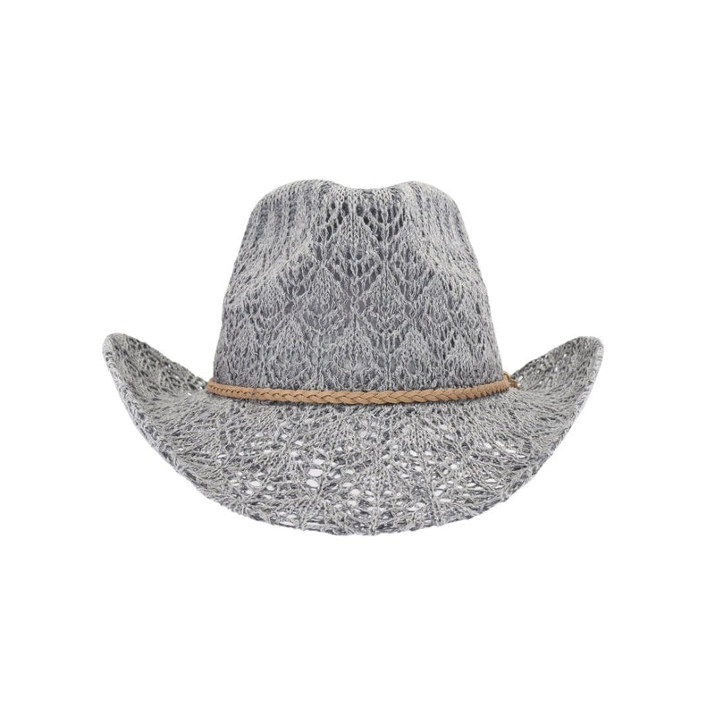 CBC0136 Tahoe Horseshoe Lace Knit Cowboy Hat - MiMi Wholesale