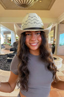 CBC0137 Zig Zag Pattern Cowboy Hat - MiMi Wholesale