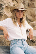 CBC0141 Wendy Raffia Cowboy Hat - MiMi Wholesale