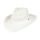CBC0143 Nessa Knitted Cowboy Hat - MiMi Wholesale