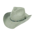 CBC0144 Sage Knitted Cowboy Hat - MiMi Wholesale
