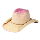 CBH0034 Ombre Rolled Edge Cowboy Hat - MiMi Wholesale