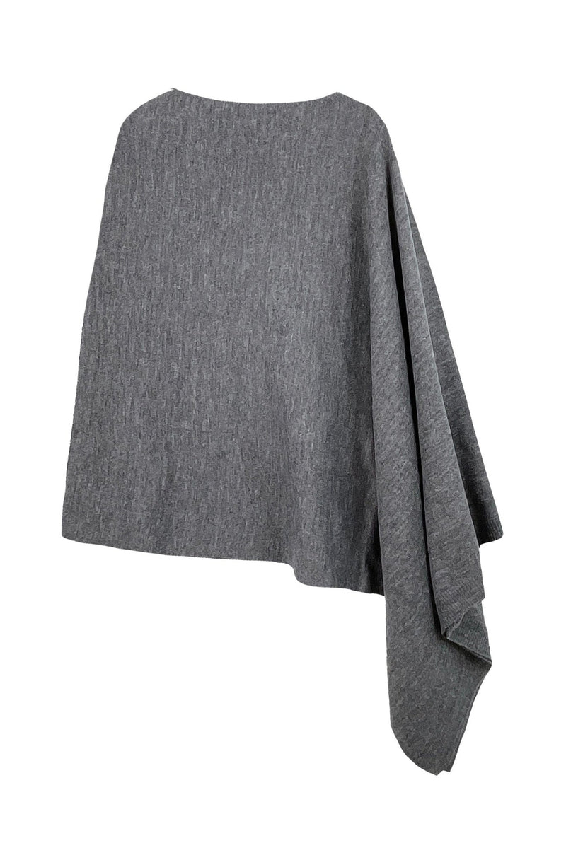 CCP320056 Solid Scarf Poncho - MiMi Wholesale