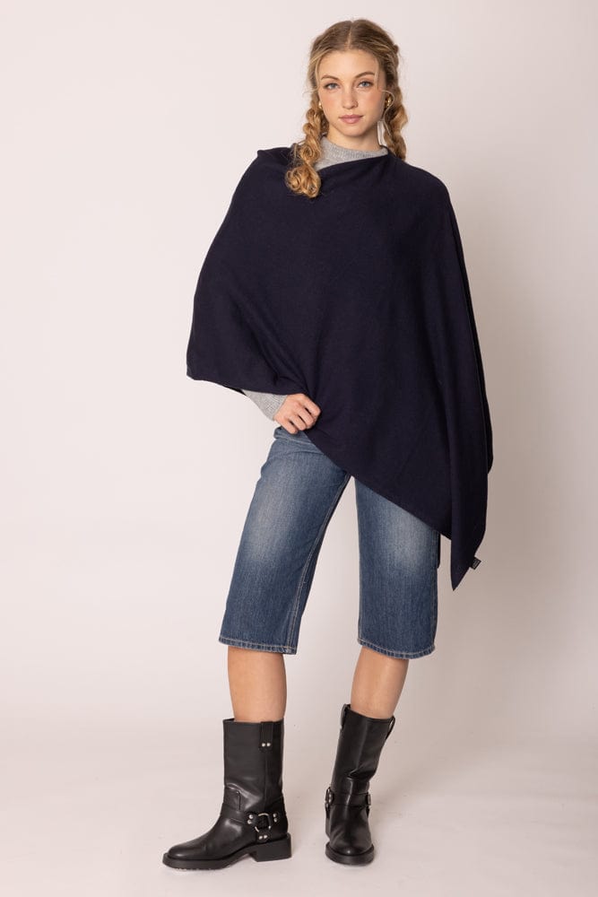 CCP320056 Solid Scarf Poncho - MiMi Wholesale