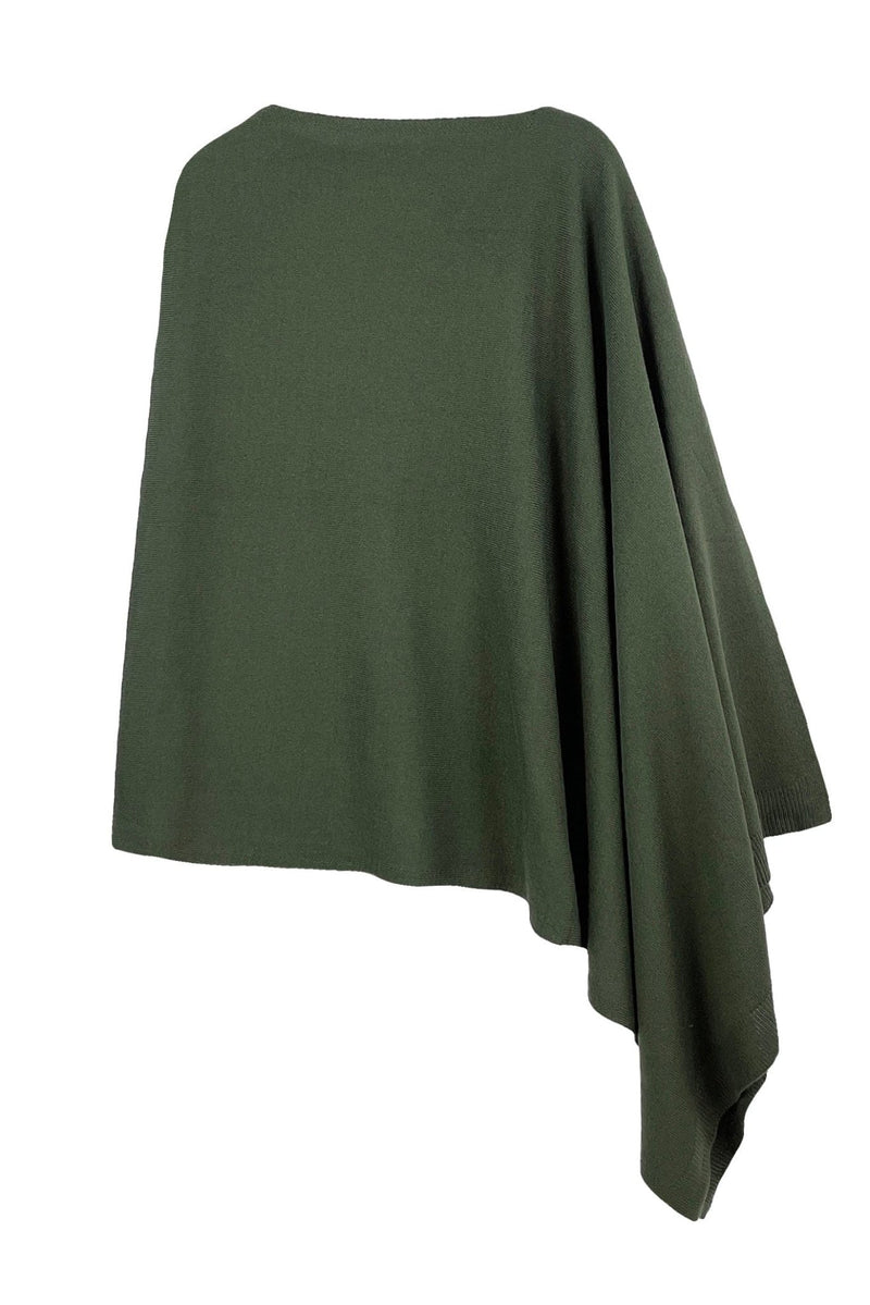 CCP320056 Solid Scarf Poncho - MiMi Wholesale
