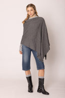 CCP320056 Solid Scarf Poncho - MiMi Wholesale