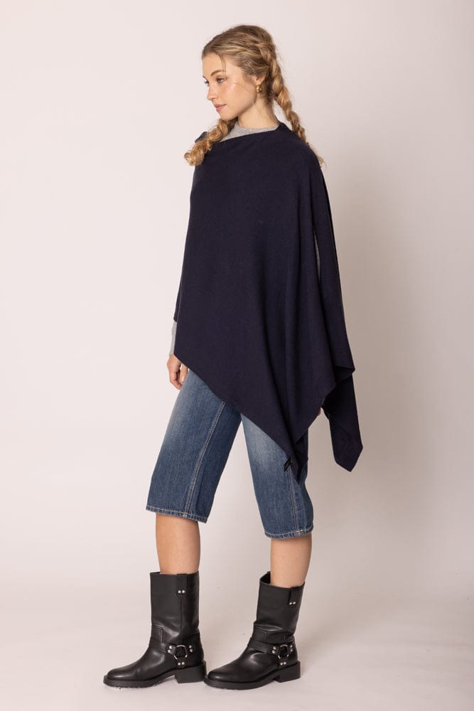 CCP320056 Solid Scarf Poncho - MiMi Wholesale