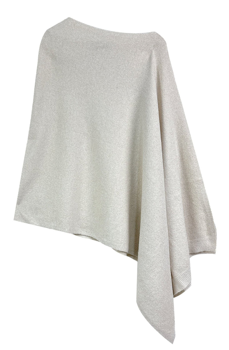 CCP520135 Lurex Poncho - MiMi Wholesale