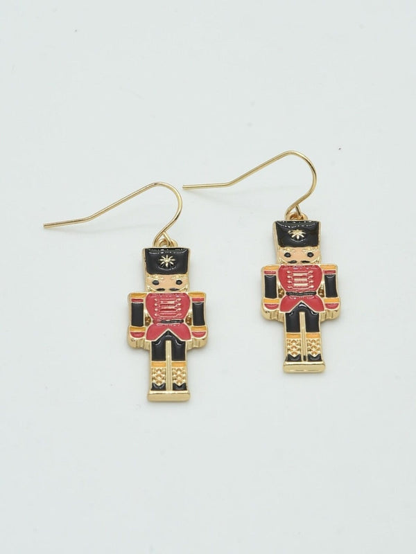 CE3199 Nutcracker Dangle Earrings - MiMi Wholesale