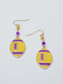 CE3200 Football Dangle Earrings - MiMi Wholesale