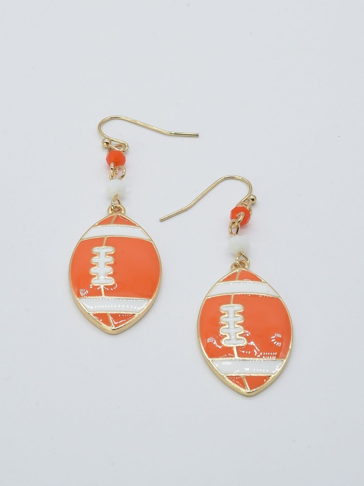CE3200 Football Dangle Earrings - MiMi Wholesale