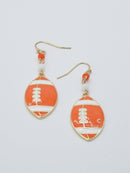CE3200 Football Dangle Earrings - MiMi Wholesale