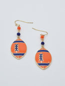 CE3200 Football Dangle Earrings - MiMi Wholesale