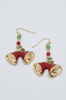 CE3206 Christmas Bell Dangle Earrings - MiMi Wholesale
