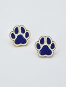 CE3213 Paw Print Gameday Earrings - MiMi Wholesale
