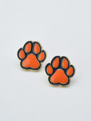CE3213 Paw Print Gameday Earrings - MiMi Wholesale