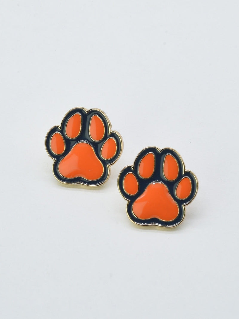 CE3213 Paw Print Gameday Earrings - MiMi Wholesale