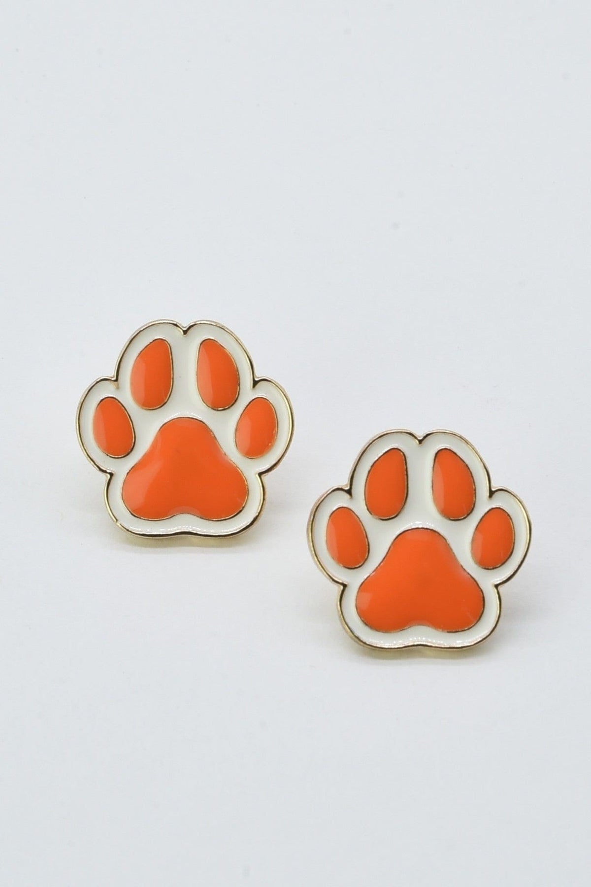 CE3213 Paw Print Gameday Earrings - MiMi Wholesale