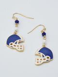 CE3214 Gameday Football Helmet Dangle Earrings - MiMi Wholesale