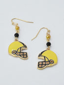 CE3214 Gameday Football Helmet Dangle Earrings - MiMi Wholesale