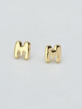 CE3216 Bubble Letter Stud Earrings - MiMi Wholesale