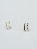 CE3216 Bubble Letter Stud Earrings - MiMi Wholesale