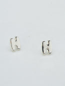 CE3216 Bubble Letter Stud Earrings - MiMi Wholesale
