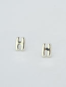 CE3216 Bubble Letter Stud Earrings - MiMi Wholesale