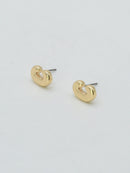 CE3216 Bubble Letter Stud Earrings - MiMi Wholesale