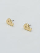 CE3216 Bubble Letter Stud Earrings - MiMi Wholesale