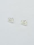 CE3216 Bubble Letter Stud Earrings - MiMi Wholesale