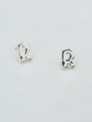 CE3216 Bubble Letter Stud Earrings - MiMi Wholesale