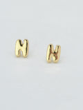 CE3216 Bubble Letter Stud Earrings - MiMi Wholesale