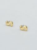 CE3216 Bubble Letter Stud Earrings - MiMi Wholesale