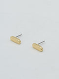 CE3216 Bubble Letter Stud Earrings - MiMi Wholesale