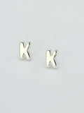 CE3216 Bubble Letter Stud Earrings - MiMi Wholesale
