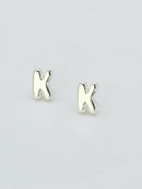 CE3216 Bubble Letter Stud Earrings - MiMi Wholesale