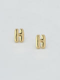 CE3216 Bubble Letter Stud Earrings - MiMi Wholesale
