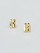 CE3216 Bubble Letter Stud Earrings - MiMi Wholesale