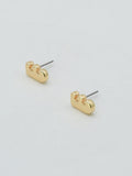 CE3216 Bubble Letter Stud Earrings - MiMi Wholesale