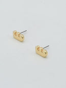 CE3216 Bubble Letter Stud Earrings - MiMi Wholesale