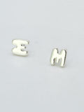 CE3216 Bubble Letter Stud Earrings - MiMi Wholesale
