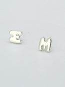 CE3216 Bubble Letter Stud Earrings - MiMi Wholesale