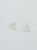 CE3216 Bubble Letter Stud Earrings - MiMi Wholesale